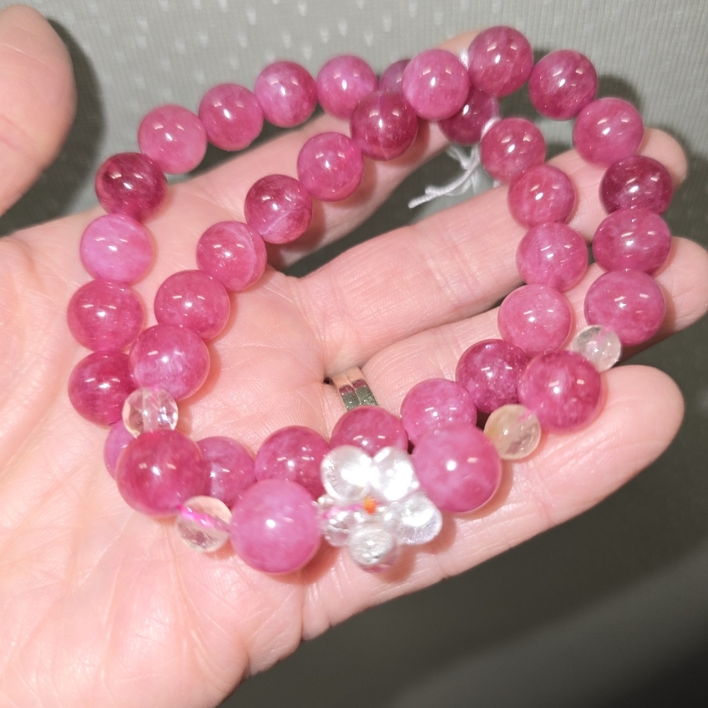 10mm Strawberry Quartz Bracelet